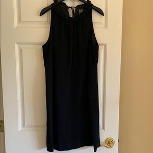Ann Taylor Black Cocktail Halter Midi Dress